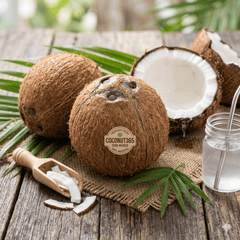 Fresh Semi - Husked Coconuts - coconut