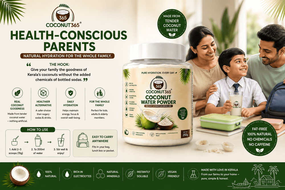 Coconut365 Pure Coconut Water Powder – 100% Natural Hydration - coconut
