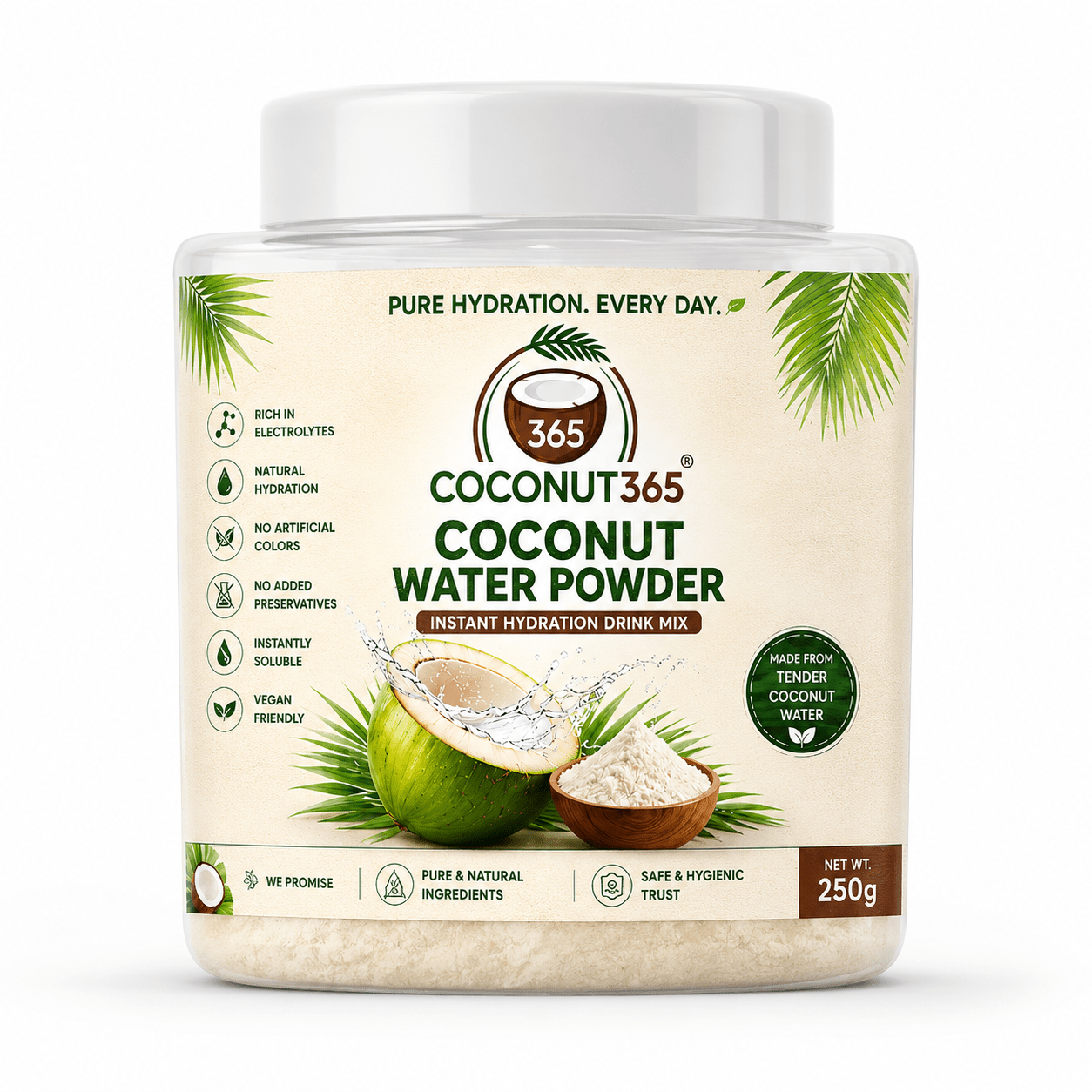 Coconut365 Pure Coconut Water Powder – 100% Natural Hydration - coconut