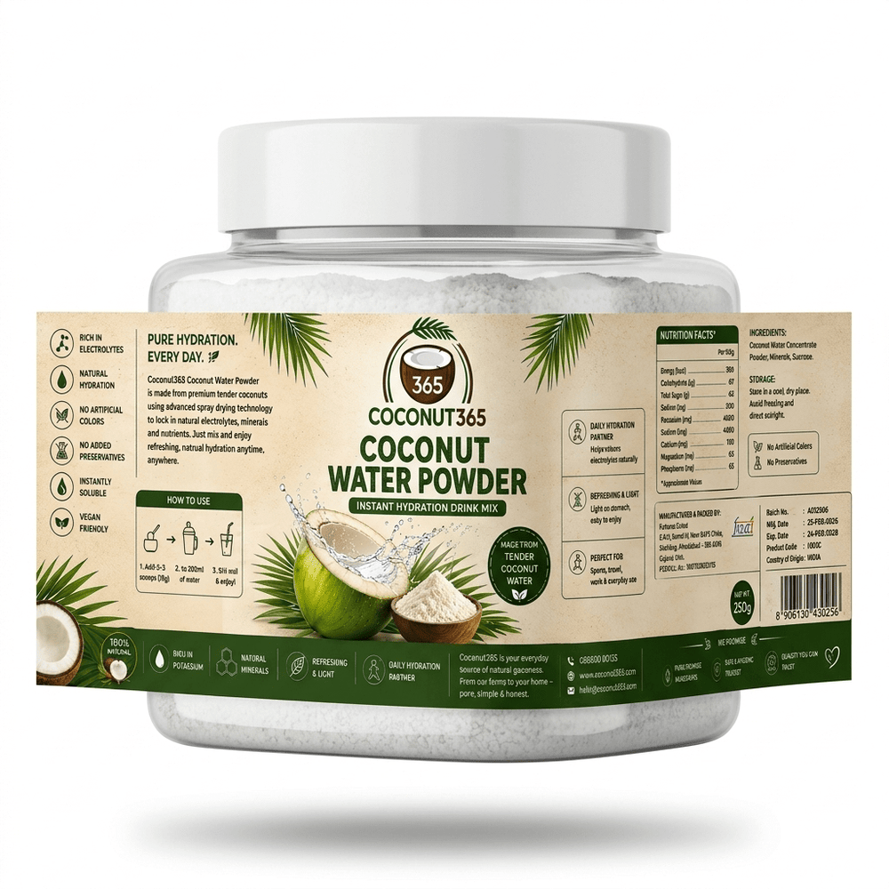 Coconut365 Pure Coconut Water Powder – 100% Natural Hydration - coconut