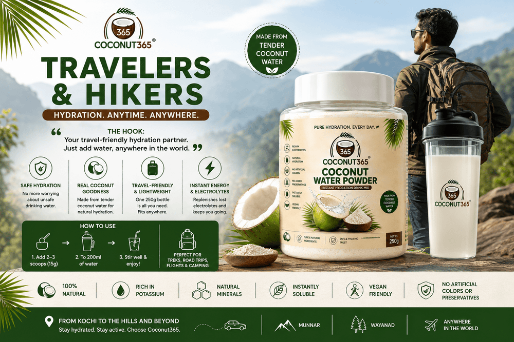 Coconut365 Pure Coconut Water Powder – 100% Natural Hydration - coconut